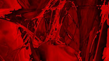 Fantezi kaotik renkli fraktal desen. Soyut Fraktal şekiller. 3D render resimde arka plan veya duvar kağıdı