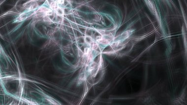 Fantezi kaotik renkli fraktal desen. Soyut Fraktal şekiller. 3D render resimde arka plan veya duvar kağıdı