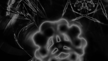 Fantezi kaotik renkli fraktal desen. Soyut Fraktal şekiller. 3D render resimde arka plan veya duvar kağıdı