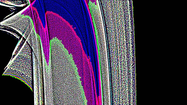 Fantasie chaotische kleurrijke fractale patroon. Abstracte fractale vormen. 3D rendering afbeelding achtergrond of behang — Stockfoto