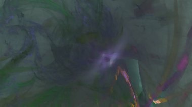 Fantezi kaotik renkli fraktal desen. Soyut Fraktal şekiller. 3D render resimde arka plan veya duvar kağıdı