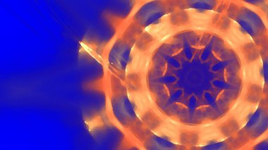 Fantezi kaotik renkli fraktal desen. Soyut Fraktal şekiller. 3D render resimde arka plan veya duvar kağıdı