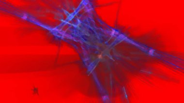 Fantezi kaotik renkli fraktal desen. Soyut Fraktal şekiller. 3D render resimde arka plan veya duvar kağıdı