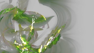 Fantezi kaotik renkli fraktal desen. Soyut Fraktal şekiller. 3D render resimde arka plan veya duvar kağıdı