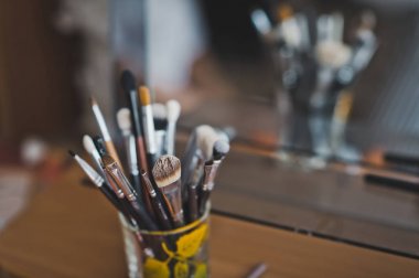 Vazo ile makyaj 7007 için fırçalar.