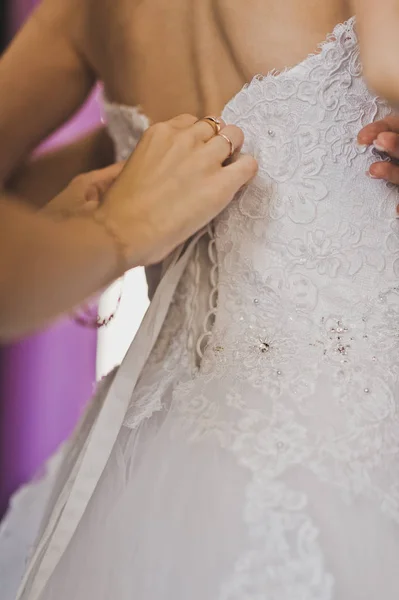 Vestidos de dama de honra casamento molhado 7865 . — Fotografia de Stock