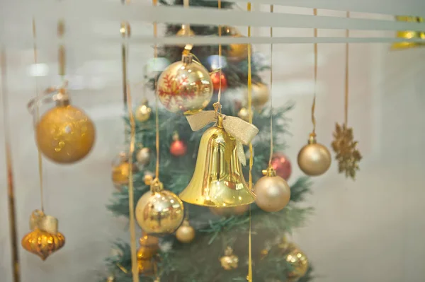 Małe Drzewo Ozdobne Jako Magazyn Ornament Święta Bożego Narodzenia — Zdjęcie stockowe