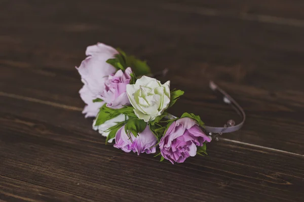 Ein Kranz aus rosa Blumen 8112. — Stockfoto