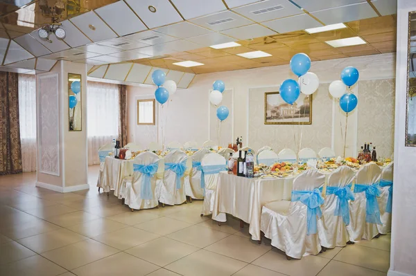 El interior de la sala de banquetes para bodas 737 . — Foto de Stock