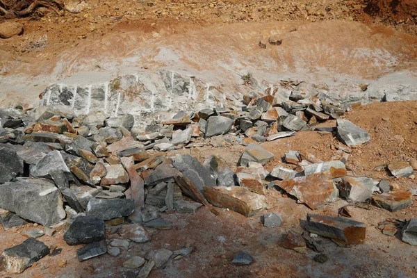 Montón Rocas Decir Minería Litio Recursos Naturales Como Minería Piedra — Foto de Stock