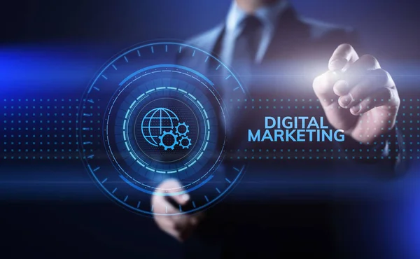 Digital marketing internet pubblicità e vendite aumentare il concetto di tecnologia aziendale. — Foto Stock