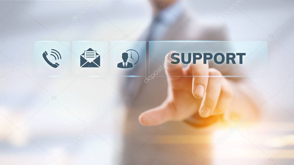 Support Customer Service Quality assurance Business Technology concept.