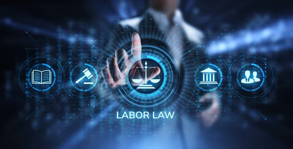 Labor law, Lawyer, Attorney at law, Legal advice business concept on screen. — Stock Photo, Image