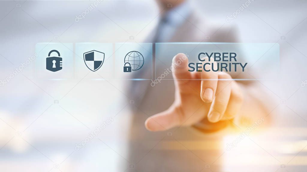 Cyber security data protection information privacy internet technology concept.