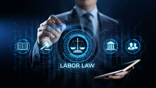 Labor law, Lawyer, Attorney at law, Legal advice business concept on screen. — Stock Photo, Image