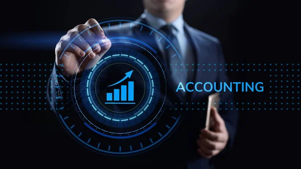Účetnictví Účetnictví Bankovní kalkulace Pojetí podnikového financování. — Stock fotografie