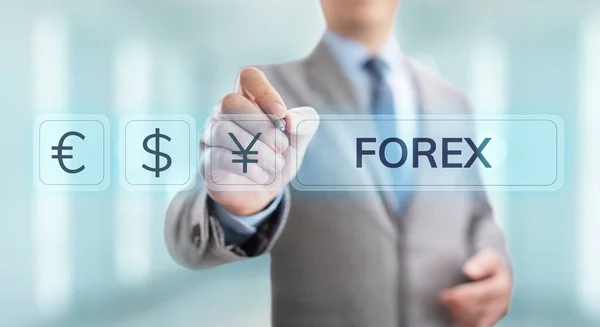 Интернет-инвестиционная бизнес-концепция Forex для торговли валютным курсом. — стоковое фото