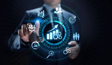 Akıllı KPI Performans Analizi İş Endüstriyel Teknoloji Konseptini Geliştirir.