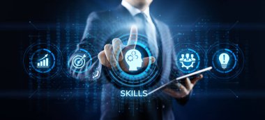 Yetenek Eğitimi Öğrenme Kişisel Gelişim Yetkinliği İş Konsepti.