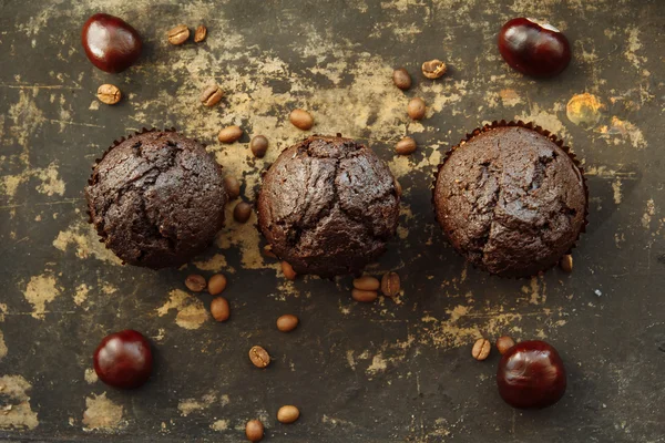 Muffin con café —  Fotos de Stock