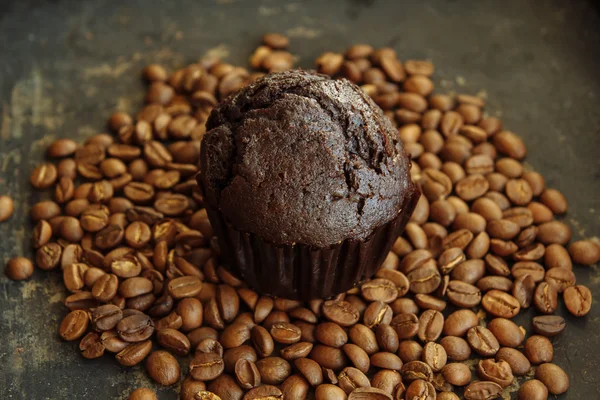 Muffin con café —  Fotos de Stock