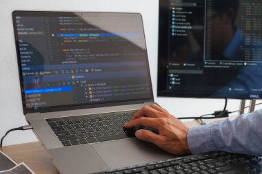 Programlama programcısı, geliştirici ve morina balığı üzerinde çalışan programcılar
