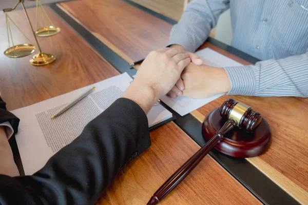 Raadpleeg Een Advocaat Met Betrekking Tot Juridisch Contract Zakelijk Contract — Stockfoto