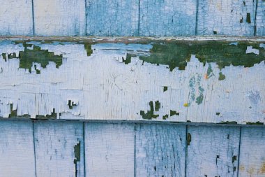 Klasik ahşap eski çit mavisi. arkaplan