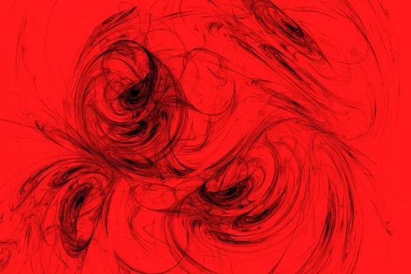 Pięknie Czarne Abstrakcyjne Kształty Czerwonym Tle Kontekst Projektu Nadaje Się — Zdjęcie stockowe