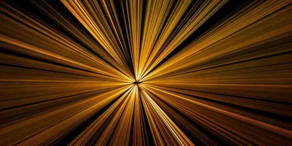 Chaotisches Goldenes Fraktalmuster Abstrakter Hintergrund Fraktale Linien Und Wellen Themenelemente — Stockfoto