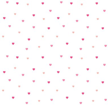 Sorunsuz puantiyeli pembe kalpler desen