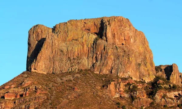 Casa Grande topp i de Chisos bergen i Big Bend National Park i Texas — Stockfoto