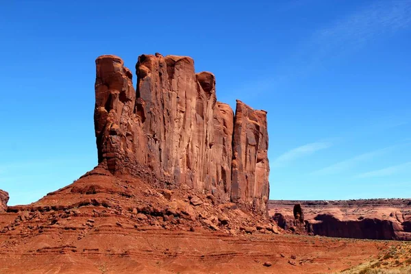 Estrutura Rochosa Única Mundialmente Famoso Monument Valley Utah Eua — Fotografia de Stock