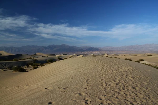 World Famous Mesquite Flat Sand Dunes Death Valley National Park — Stock Photo, Image