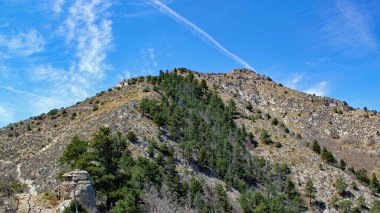 Guadalupe Tepesi 'ne bakın. Teksas' ın en yüksek dağı. 2667 m / 8751 ft.