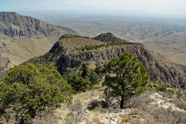 Guadalupe Mountains Nationalpark Hermoso Pero Áspero Árido Paisaje Texas Estados — Foto de Stock