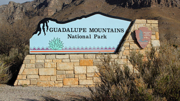Guadalupe Mountains Nationalpark Sign
