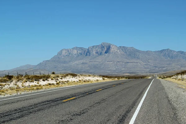 Straße Zum Guadalupe Mountains Nationalpark Texas Usa — Stockfoto