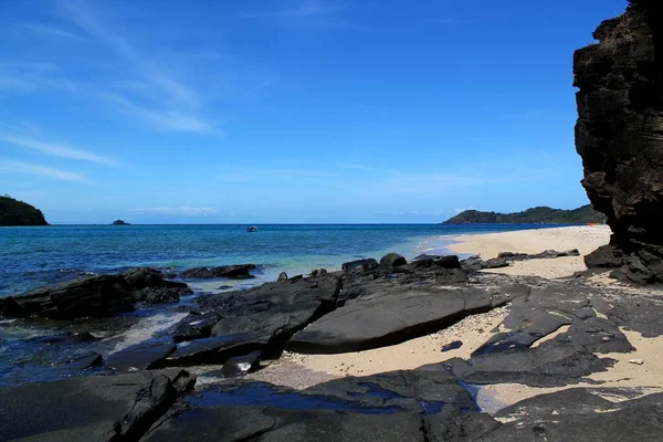 Idyllischer Strand Pazifik Strand Auf Fidschi Yasawa Inseln Fidschi — Stockfoto