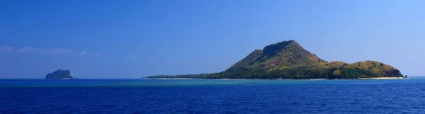 Vista Panorâmica Belas Ilhas Oceano Pacífico Viajando Com Ferry Fiji — Fotografia de Stock