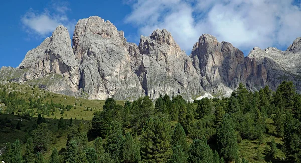 Fermeda Puez Odles Naturepark Distinctive Famous Mountains Dolomites — Stock Photo, Image