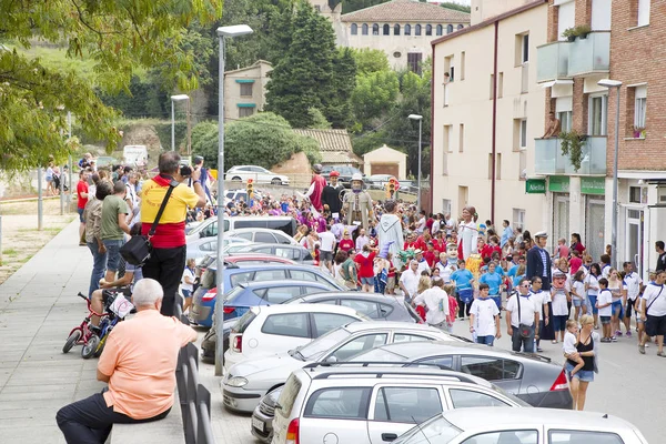 Reuzen en grote hoofden parade — Stockfoto