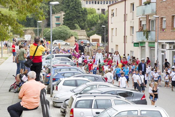 Défilé des géants et des grandes têtes — Photo