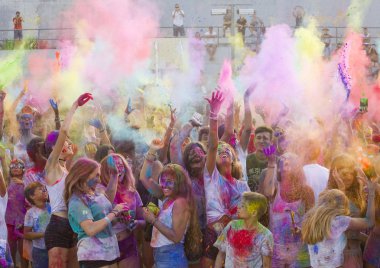 Barcelona'da Holi festival