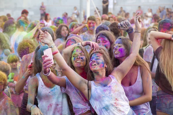 Holi Festival em Barcelona — Fotografia de Stock