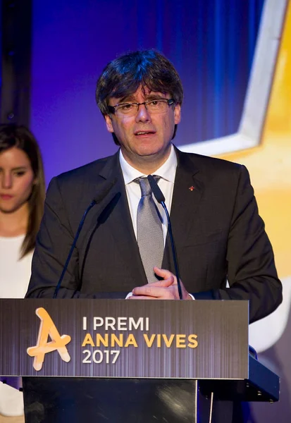 Carles Puigdemont, President of the Generalitat of Catalonia — Stock Photo, Image