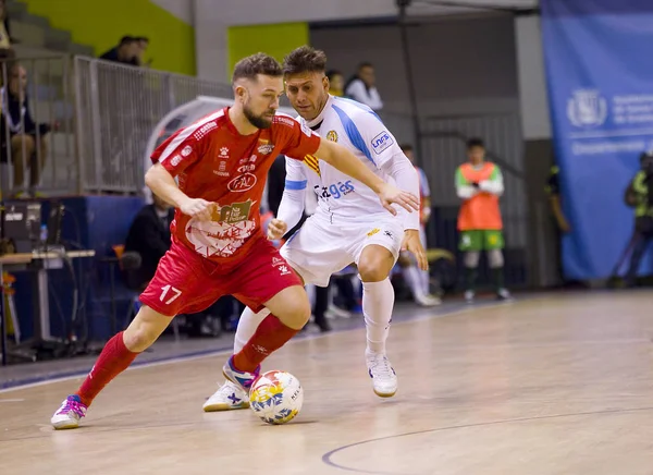 Santa Coloma Gramenet Barselona Spanya Kasım 2017 Futsal Spanya Ligi — Stok fotoğraf