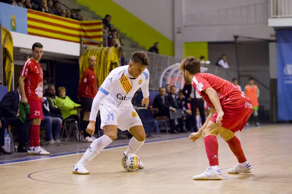 Santa Coloma Gramenet Barcelona Spanien November 2017 Futsal Spansk Ligamatch — Stockfoto