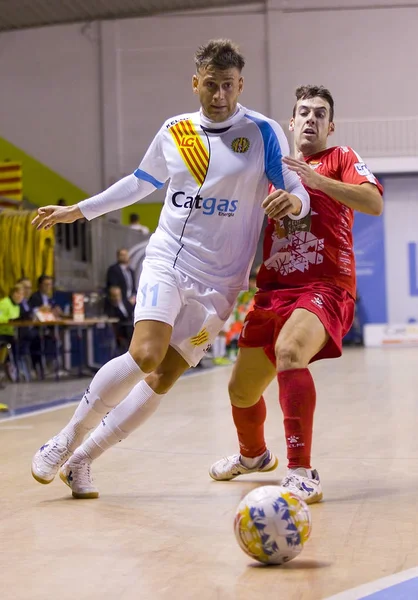 Santa Coloma Gramenet Barcelona Hiszpania Listopada 2017 Lidze Hiszpańskiej Futsal — Zdjęcie stockowe