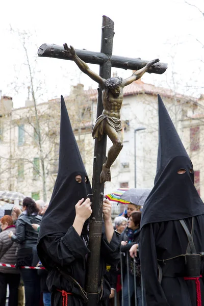 People Procession Sanch Annual Ceremony Several Towns Southern Europe Easter — Stock Photo, Image